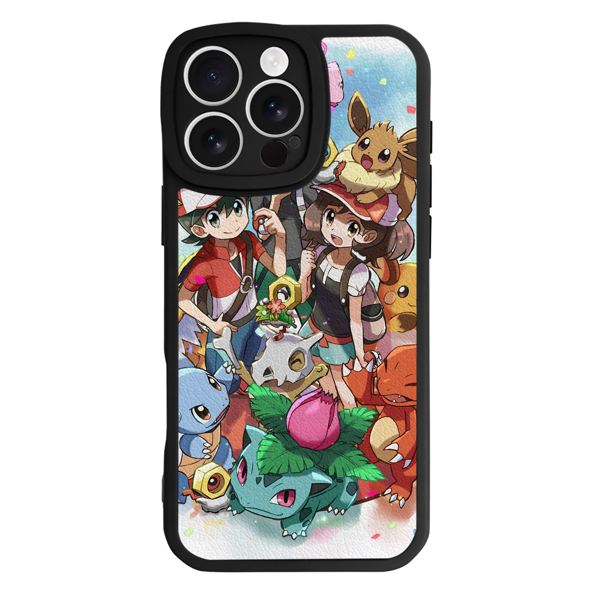（画像用） ポケットモンスター Pokémon 【iPhone 16シリーズ対応】シリコンスマホケース（レザー調） 材質：シリコン